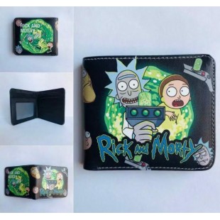 Billetera Rick Y Morty Wallet Portadocumentos Monedero Verde
